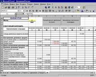 We develop a payment calendar in MS Excel